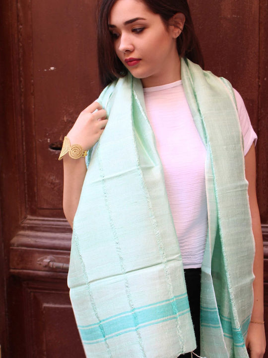 Women's Silk Scarf Turquoise