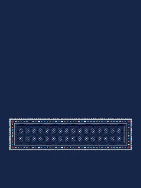 Kalfas Luxury Silk Γυναικείο Μεταξωτό Φουλάρι Μπλε