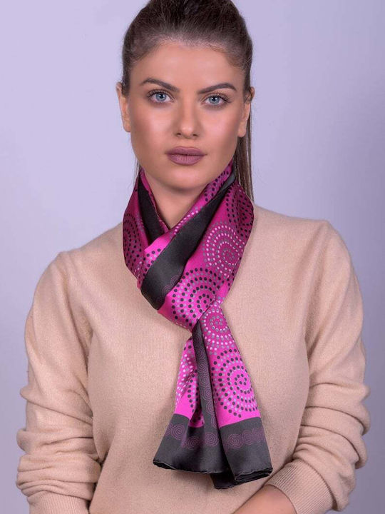 Kalfas Luxury Silk Women's Silk Scarf Pink