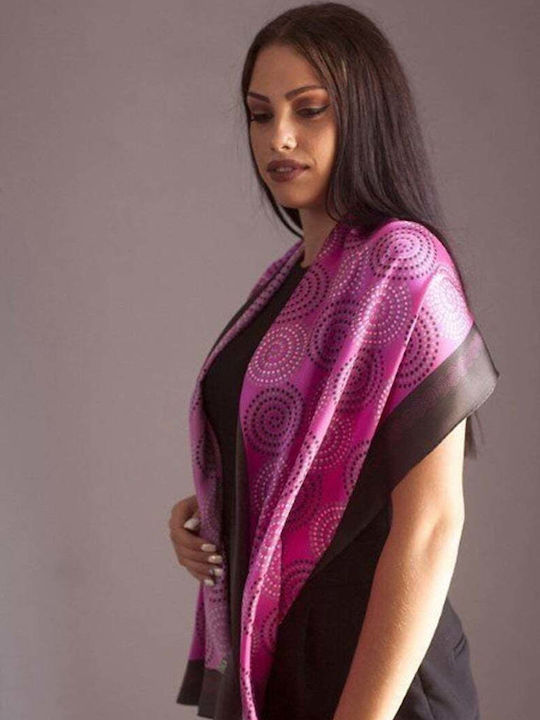 Kalfas Luxury Silk Women's Silk Scarf Pink