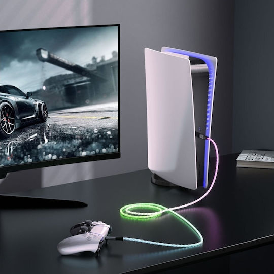 4Smarts USB 2.0 Cable USB-C male - USB-C 60W PD Πολύχρωμο 1.5m