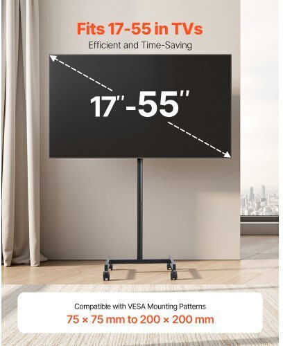 Vevor TYSDLDDSJZJZ3HJ50001V0 Βάση Τηλεόρασης Τοίχου έως 55" και 20kg