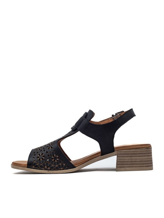 Leather Sandals Anatomic Black