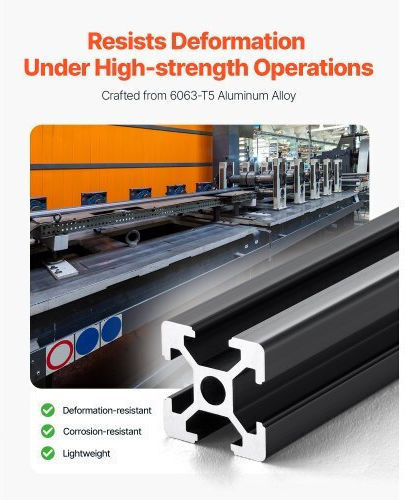 Vevor 4pcs 1200mm T Slot 2020 Ανοδιωμένη Γραμμική Ράγα Αλουμινίου 2020oblxc4jz2rfao001v0
