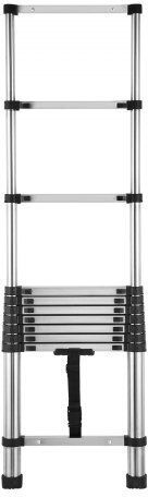 Vevor Telescopic Ladder Steel 9 of Steps with Maximum Height 2.54m