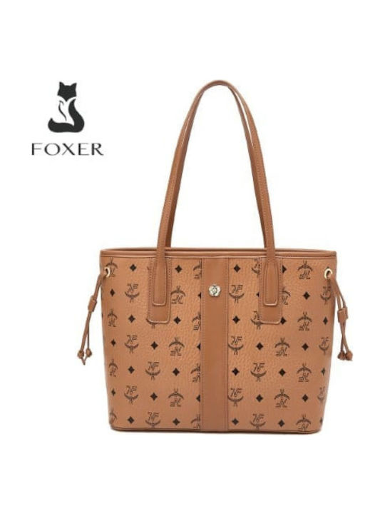 Γυναικεία Τσάντα Shopper Ώμου Καφέ