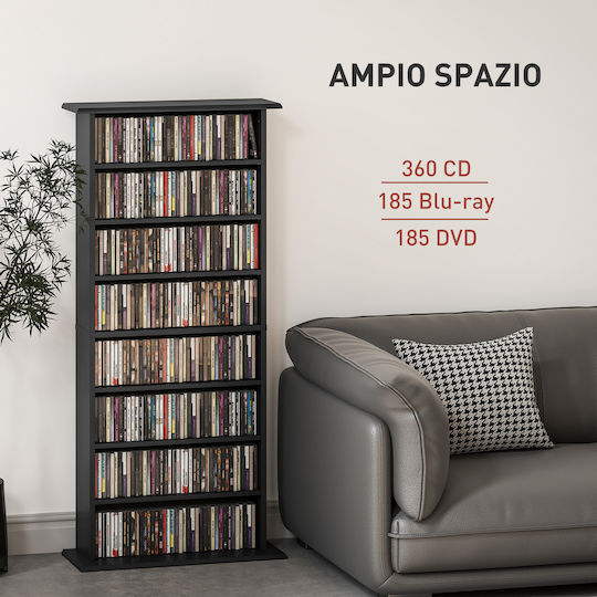 HomCom Επιδαπέδια Θήκη 360 CD 58x24x124.5cm