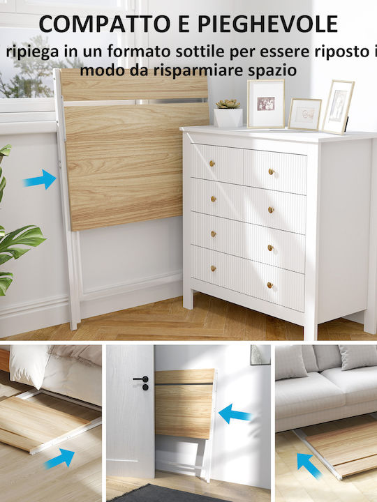 Desk Wooden White 81.5x62x86.5cm