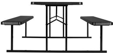 Vevor Steel Folding Picnic Table Bench Gray