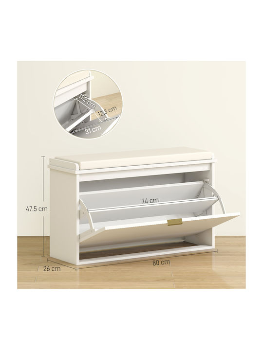 Lemnoasă Suport pentru pantofi L80xW26xH47.5cm
