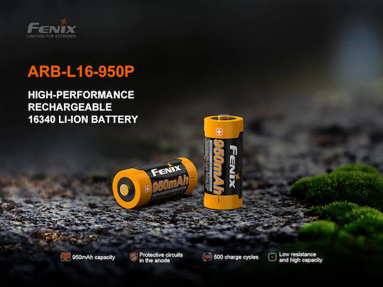 Fenix Επαναφορτιζόμενη Μπαταρία 16340 Li-ion 950mAh 1τμχ
