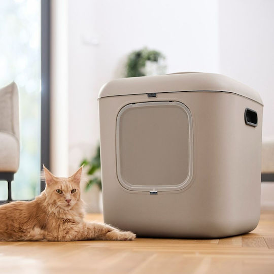 Rotho My Pet Τουαλέτα Γάτας Κλειστή Καφέ