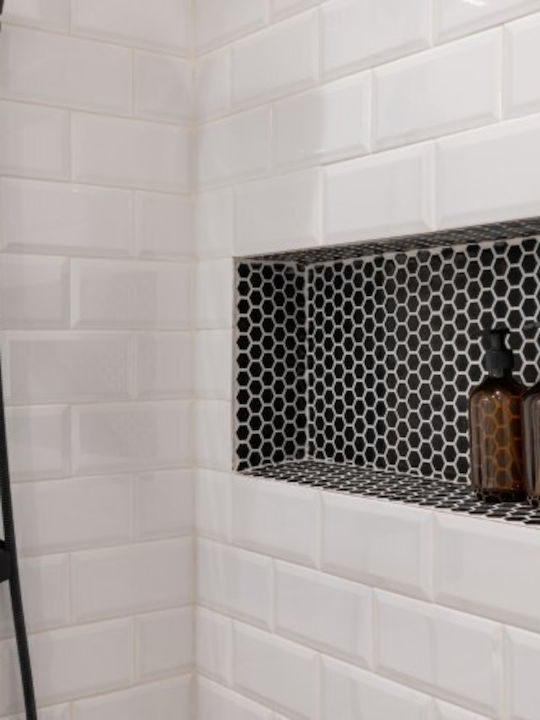 Vevor Wall Mounted Bathroom Shelf Plastic Black