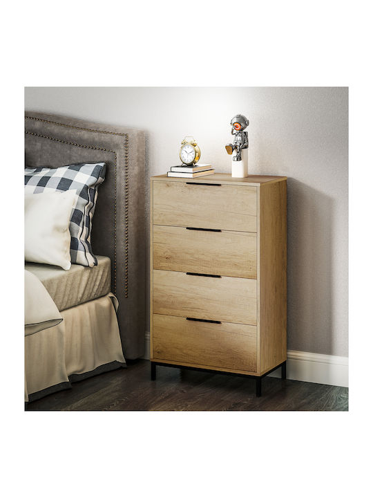 Comoda pentru Dormitor cu 4 sertare Open Café 62x35x105buc