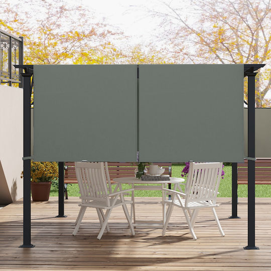 Outsunny Κάλυμμα για Κιόσκι Γκρι 3x3m