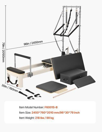 Vevor Πολυόργανο Γυμναστικής με Βάρη 99kg