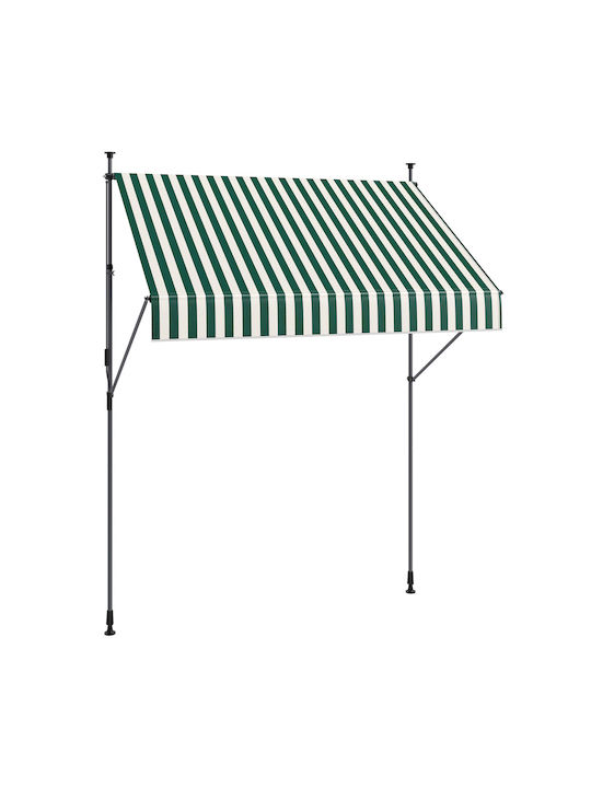 Outsunny Τέντα Βεράντας Πράσινη 2x1.2m