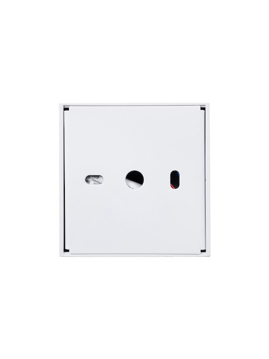 GloboStar Luminar Superior Μονό LED Θερμό Λευκό Σποτ σε Λευκό Χρώμα