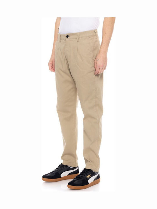 Men's Jeans Pants with Slim Fit Beige