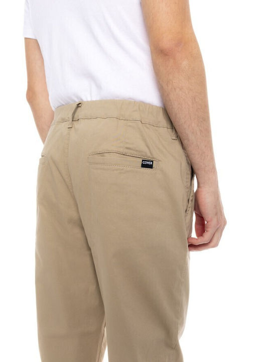 Men's Jeans Pants with Slim Fit Beige
