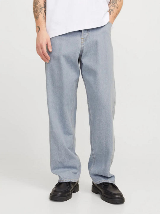Ανδρικό Παντελόνι Τζιν με Loose Baggy Εφαρμογή Μπλε