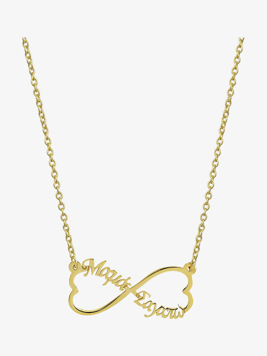 Necklace Made of Gold Plated Silver
