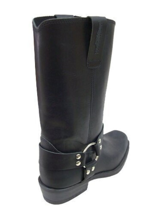 Leather Black Men's Boots