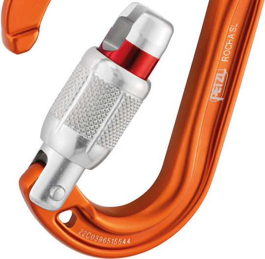 Petzl Carabiner Screw Lock Rocha Orange Orange