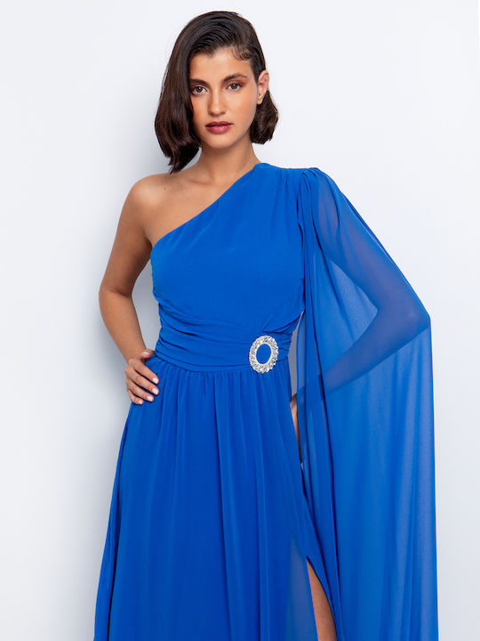 Summer Maxi Dress for Wedding Christening Blue