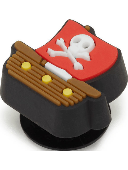Crocs Jibbitz Brosche Kleiner Piratenschiff Rote
