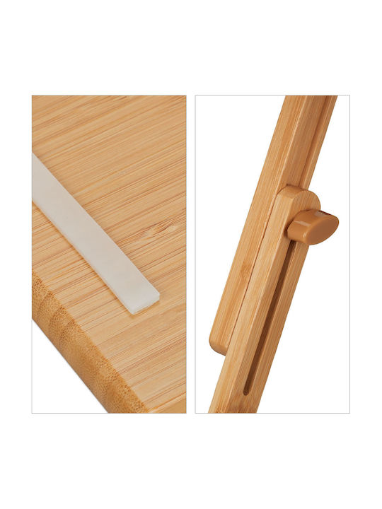 Tavă de cadă din bambus natural cu 7 compartimente 4 X 70 X 15.5 cm maro
