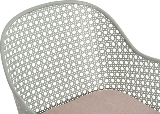 Garden & Outdoor Furniture Sets Dining Room for Small Balcony Lounge 3 Pieces Pistachio with Pillows