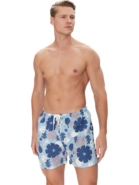 Pinareo 2 Men's Swimwear Shorts Blue with Patterns