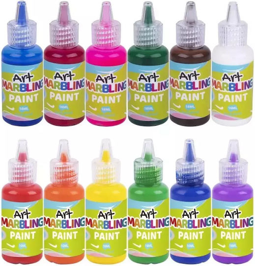 Tooky Toy Marbling Set 12 Colors Lt150 Lt150 6972633375296