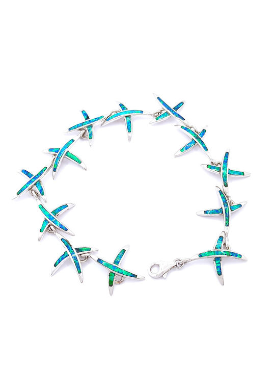 PS Silver Γυναικείο Βραχιόλι Αλυσίδα από Ασήμι 19cm