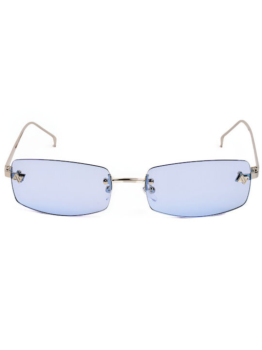 AV Sunglasses Angel Unisex Γυαλιά Ηλίου με Μπλε Μεταλλικό Σκελετό και Μπλε Φακό 126-BLUE