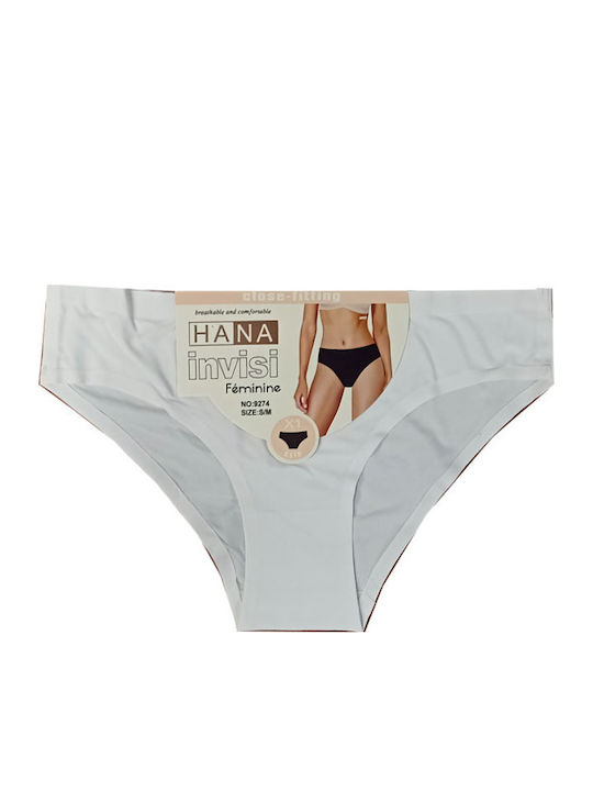 Femei Slip 2Pack fără cusături White - Black