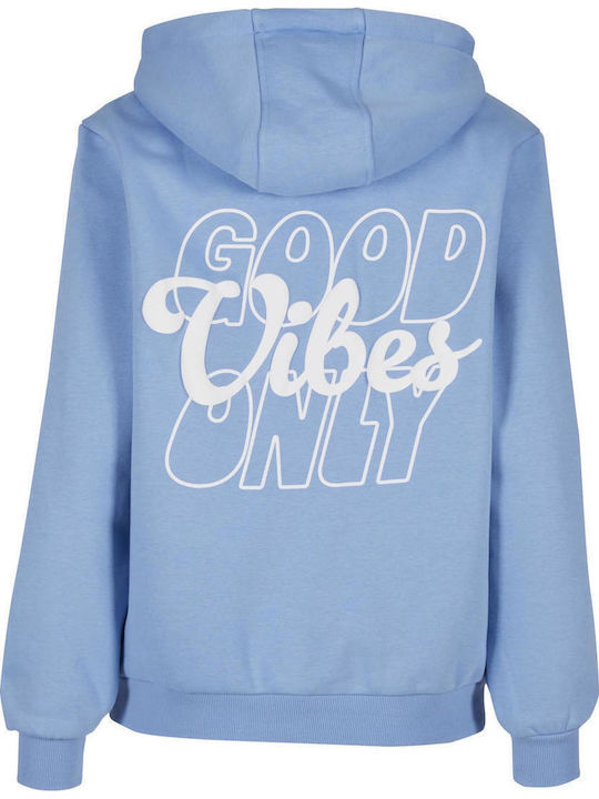 Γυναικείο Φούτερ με Κουκούλα Powder Blue