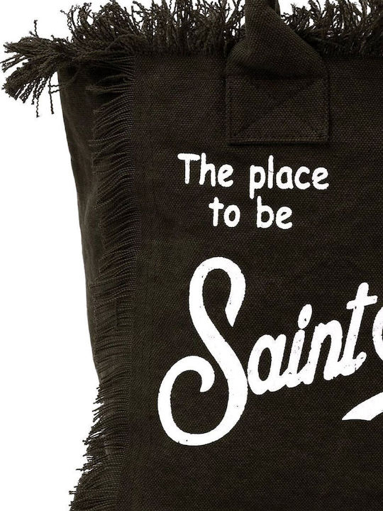 MC2 Vanity Beach Bag Made of Black Canvas