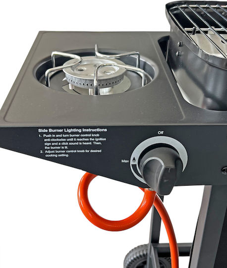 Gas Grill with 2 pcs 4.7kW and Side Burner