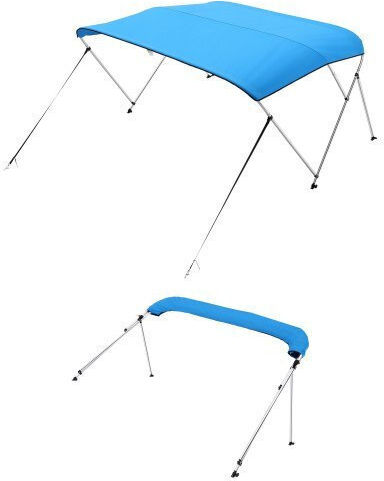 Vevor 3-лъчева лодъчна бимини 72" Д x 85"-90" Ш x 46" В сенник Тихоокеанско синьо