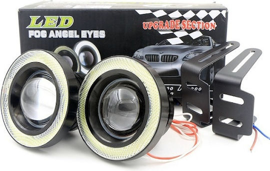 Nebellichter LED COB DRL 64mm Auto-Tagfahrlichter Angel Eyes M609
