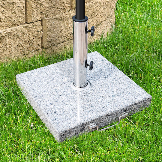 Outsunny Base Support Garden Umbrella Marble 29kg 42x42x36cm 840-117