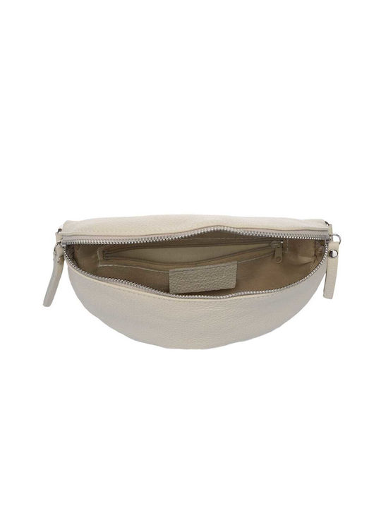 Leder Damen Crossbody Handtasche Beigefarbe