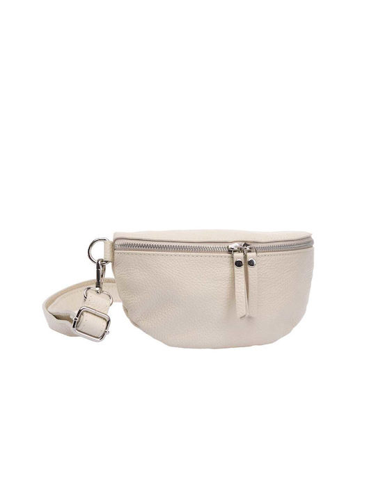 Leder Damen Crossbody Handtasche Beigefarbe