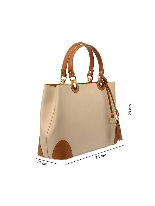 Leder Damenhandytasche Beige