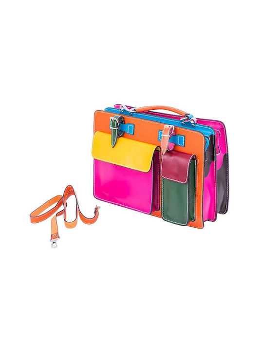 Leder Damentasche Handtasche Orange