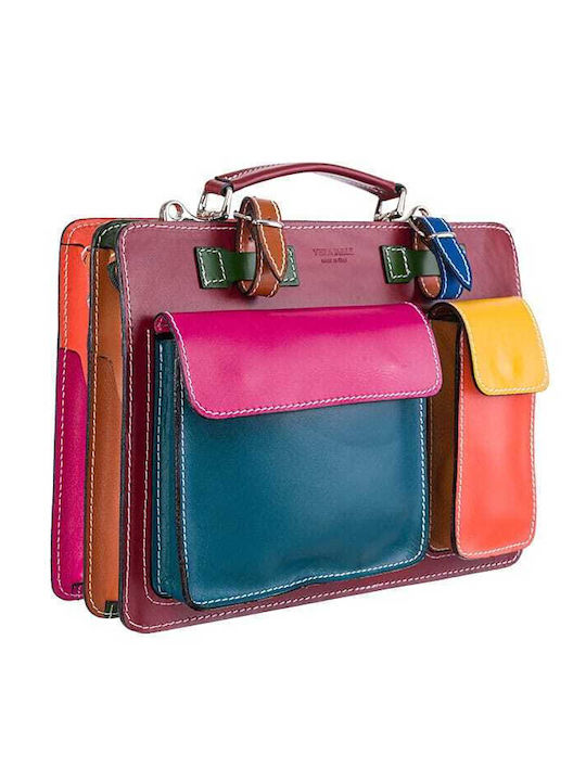 Leder Damentasche Handtasche Burgundisch