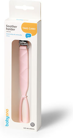 Babyono Clip Pacifier made of Silicone Pink