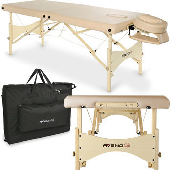 Habys eSpirit 70 Soft Touch K607 Wooden Portable Beige Massage and Physiotherapy Bed 184x70cm Moco Beige